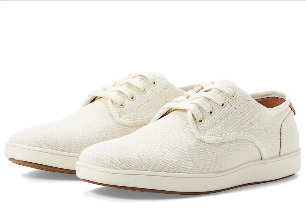STEVE MADDEN Mens Fenta Casual Sneakers Size 10.5 M Cream White Fabric NIB